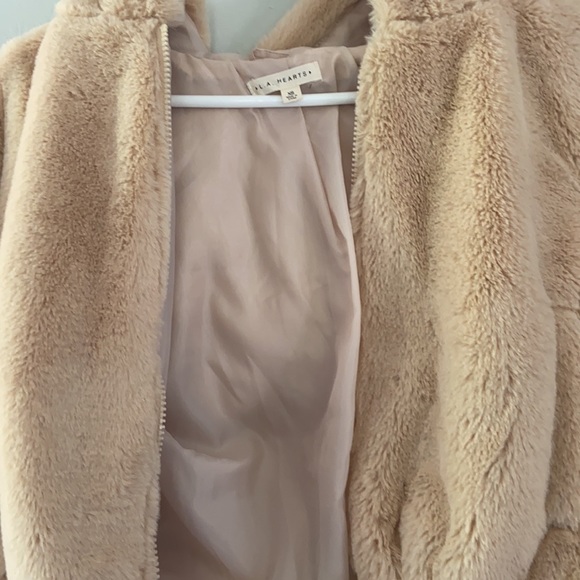 tan cropped zip up jacket! - Picture 2 of 4